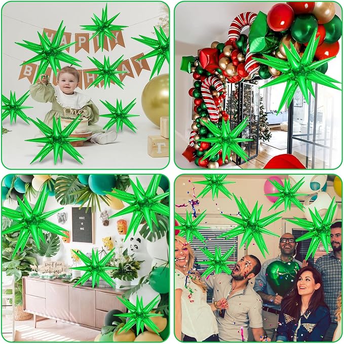 10 Pcs Star Balloons Explosion Balloons Foil Cone Balloon Magic - Image 6