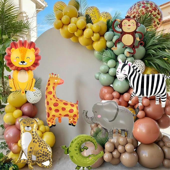 Safari Animal Balloons Zoo Animals Balloons Jungle Balloon - Image 3