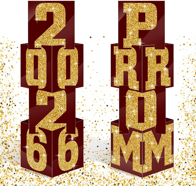 Queekay 8 Pcs Prom Column Standup Photo Booth Decorations 2026 Prom Backdrop by Queekay