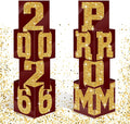 Queekay 8 Pcs Prom Column Standup Photo Booth Decorations 2026 Prom Backdrop by Queekay