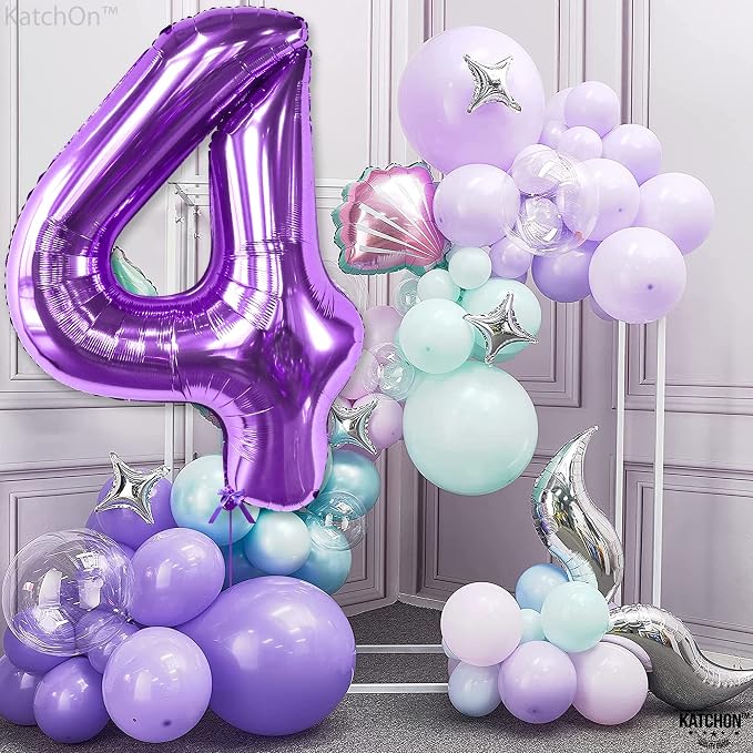 KatchOn Giant Purple 4 Balloon Number - Image 6