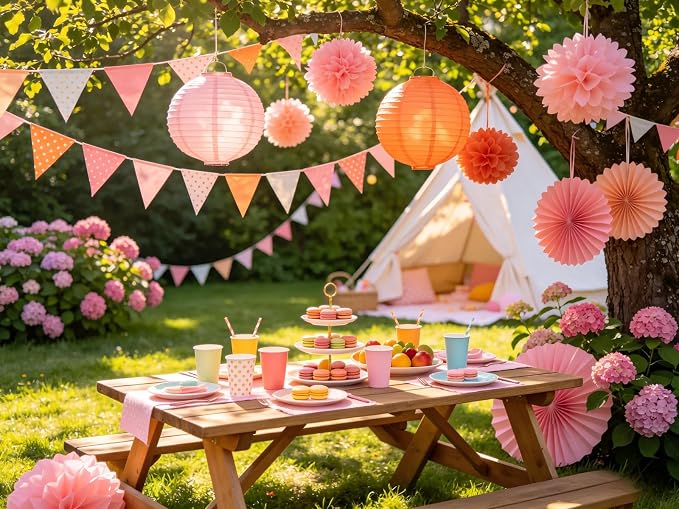 ZOOYOO 10Pcs Paper Lanterns, Graduation, Baby Shower, Mother's Day, Fall Garden - Image 4