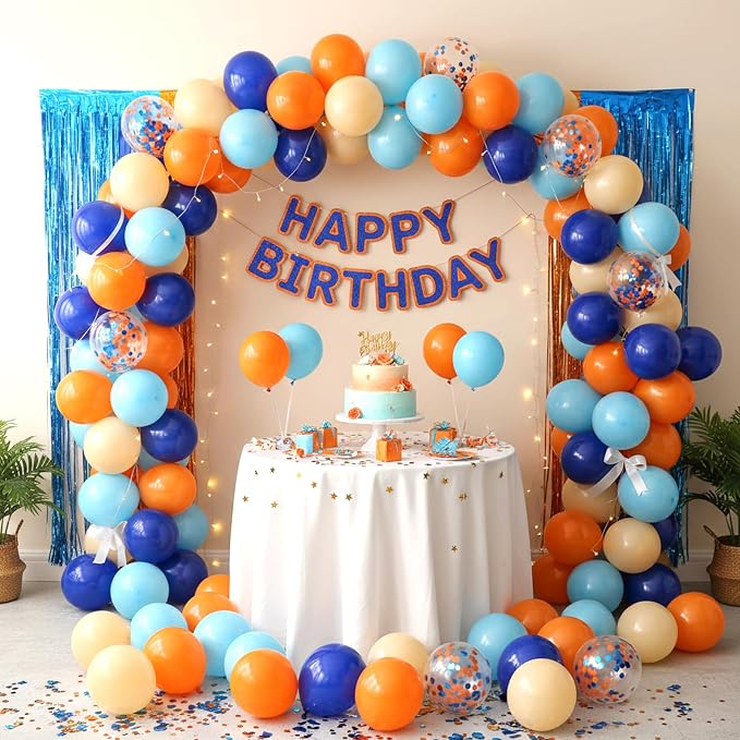 RUBFAC Blue and Orange Balloons Kit, 2026 Graduation Party Balloon - Image 6