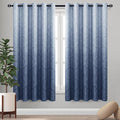 DWCN Extra Wide Ombre Room Darkening Blackout Curtains by DWCN