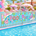 Lounsweer Pastel Pool Party Decoration Swimming Pool Party Banner Pastel Themed by Lounsweer