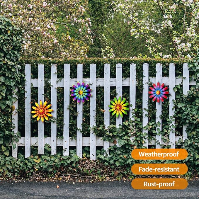 Giyyomtr Metal Flowers Wall Decor - Image 5