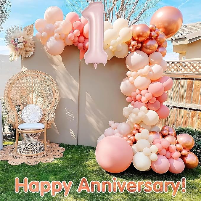 Light Pink Number 12 Balloon, 40 Inch Giant Mylar Number Balloons, Large Foil - Image 5