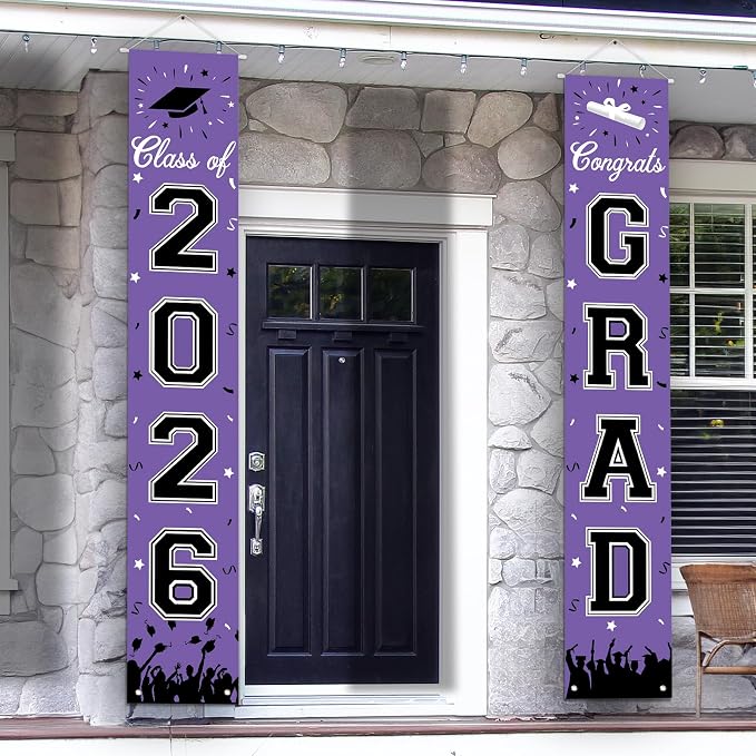 2026 Graduation Decorations, Graduation Banner Class of 2026, Hanging by AkeRock