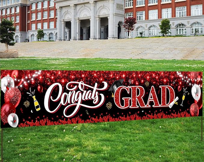2026 Graduation Decorations-Large Congrats Class of 2026 Banner Congrats Grad - Image 2