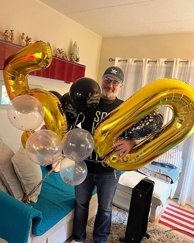 Gold 50 Balloon - Image 2