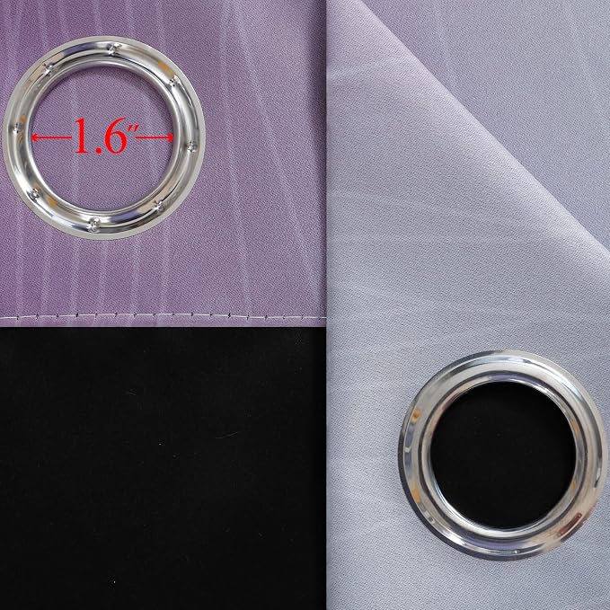 Purple and Grey Ombre Blackout Curtains 102 Inches Long - Image 7
