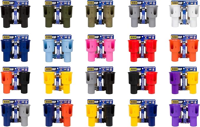 Patented Clamp On Boat Cup Holder |Multifunction Dual Drink Caddy - Image 5