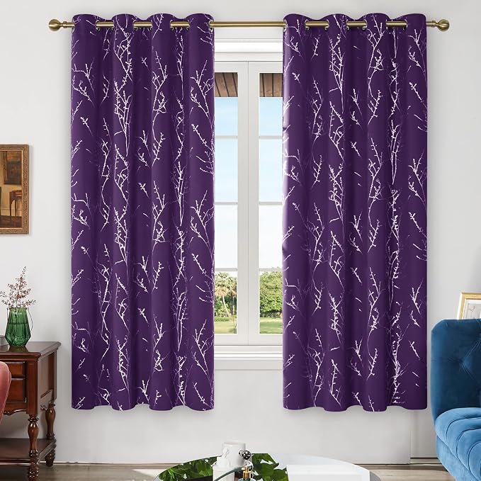 Deconovo Living Room Curtains 72 Inches Long, Thermal Insulated, Room Darkening - Image 2