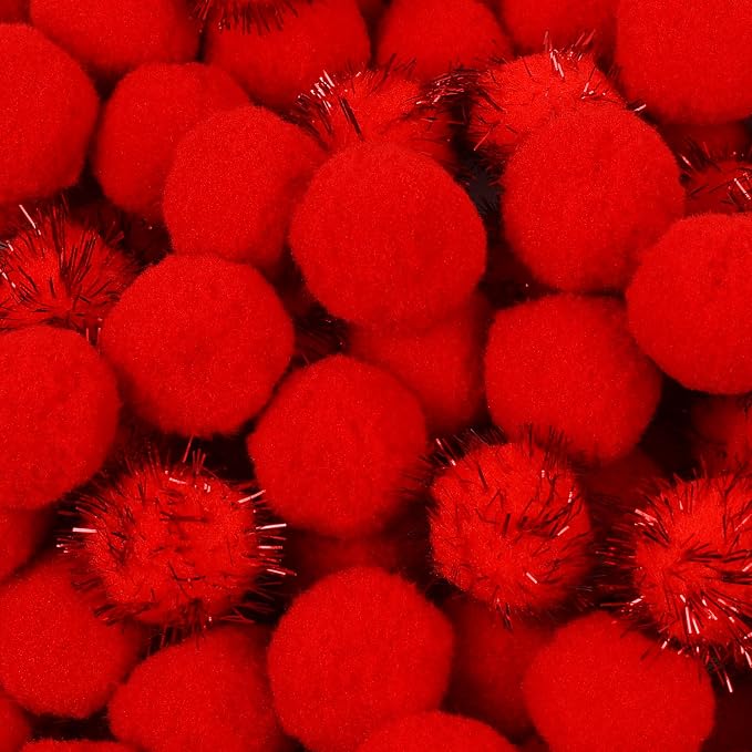 Phinus 200 PCS Pom Poms, 1 Inch Pompoms by Phinus