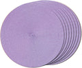FunWheat Round Braided Placemats Set of 8 Table Mats by FunWheat