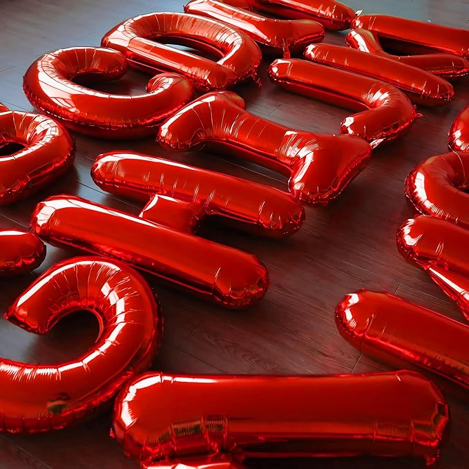 Happy Birthday Balloon Banner Custom Phrase Balloons letter 16 inch - Image 4