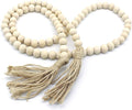 CVHOMEDECO. Wood Beads Garland by CVHOMEDECO
