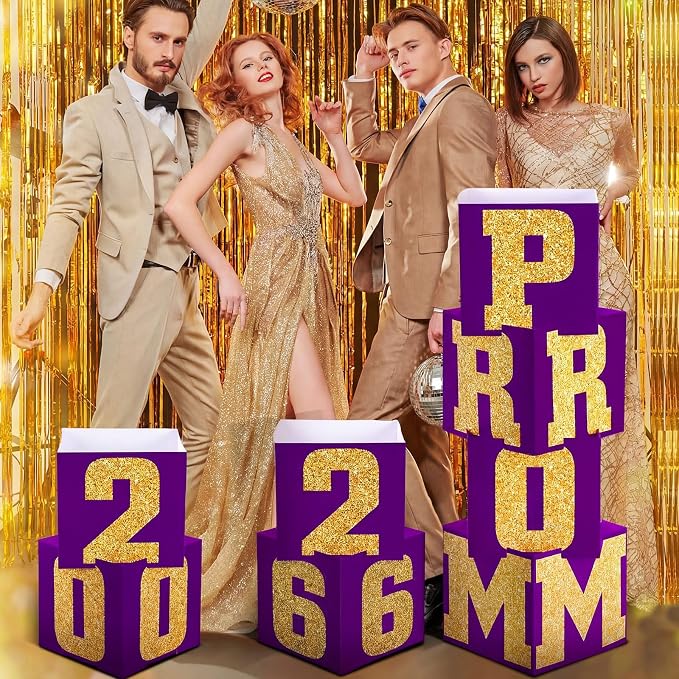 Queekay 8 Pcs Prom Column Standup Photo Booth Decorations 2026 Prom Backdrop - Image 5
