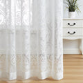 Treatmentex Lace Sheer Curtains Vintage Damask Knitted European Floral Damask by Treatmentex