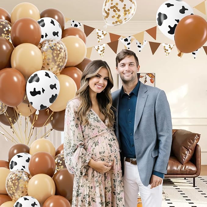 60pcs Cow Print Balloons, Latex Cow Balloons - Image 3