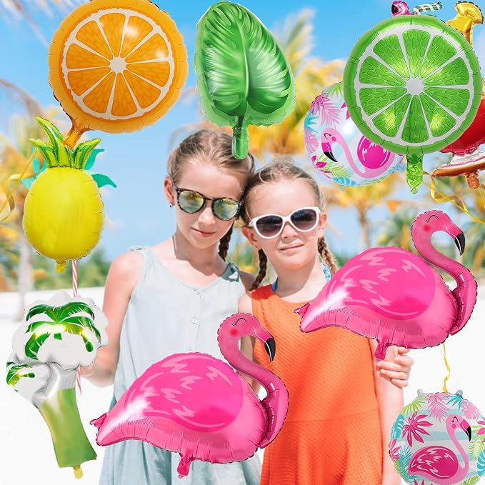 Tropical Balloon Hawaiian Balloons Party Decorations Flamingo Pineapple Coconut - Image 5