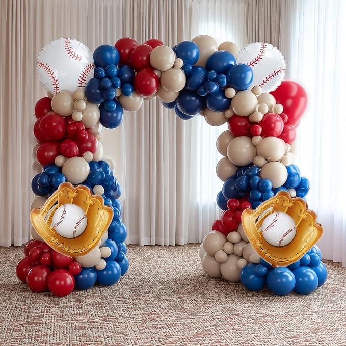 Baseball Balloon Garland Arch Kit - Image 3