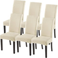 SearchI Dining Room Chair Covers Set of 6, Stretch Jacquard Parsons Chair by SearchI
