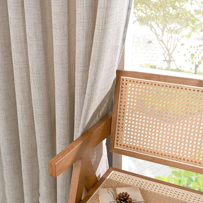 YoungsTex Natural Linen Curtains 84 Inches Long - Image 8