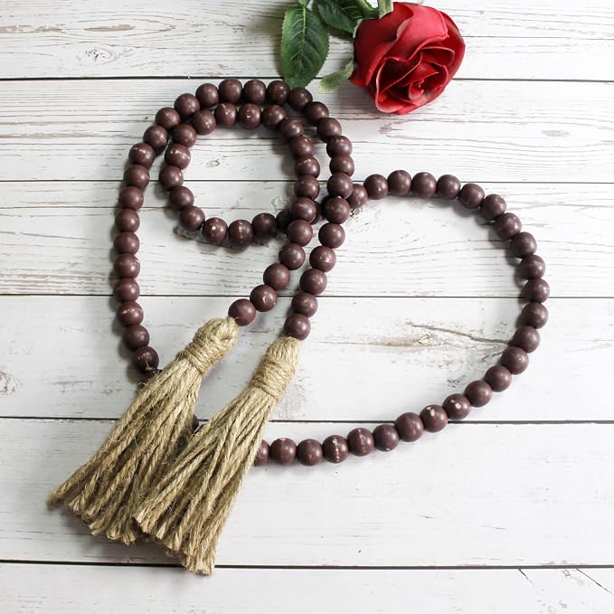 CVHOMEDECO. Wood Beads Garland - Image 2
