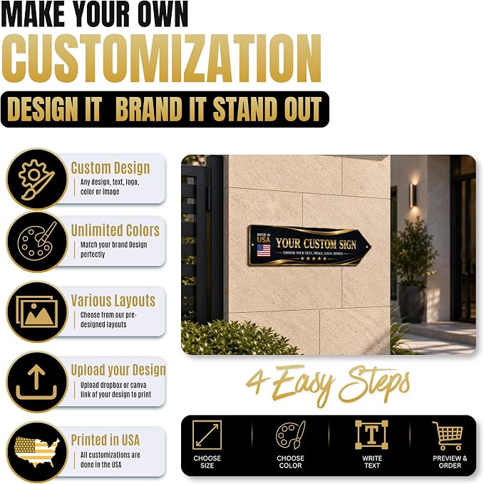 Custom sign outdoor LEFT arrow sign by BCB | direction signs Printed in USA | - Image 7