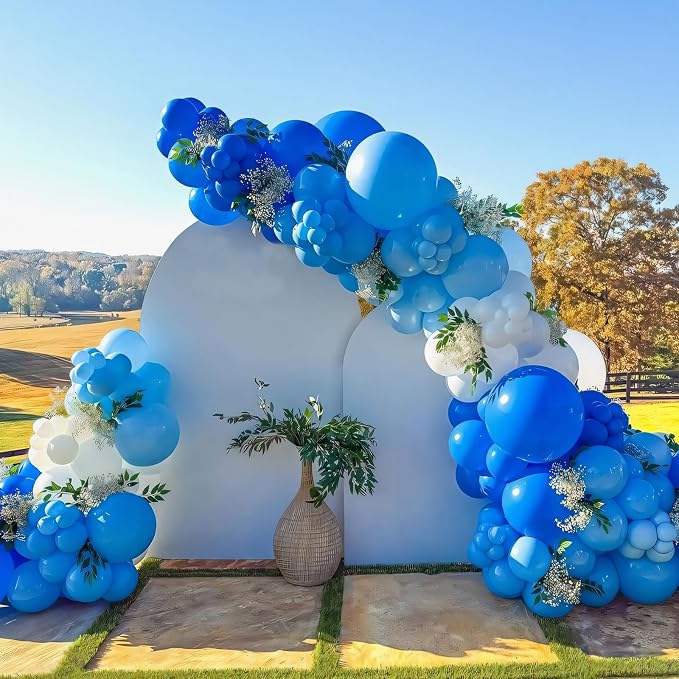 Royal Blue Balloons Different Sizes 135pcs 18 12 10 5 Inch Dark Blue Balloon - Image 6