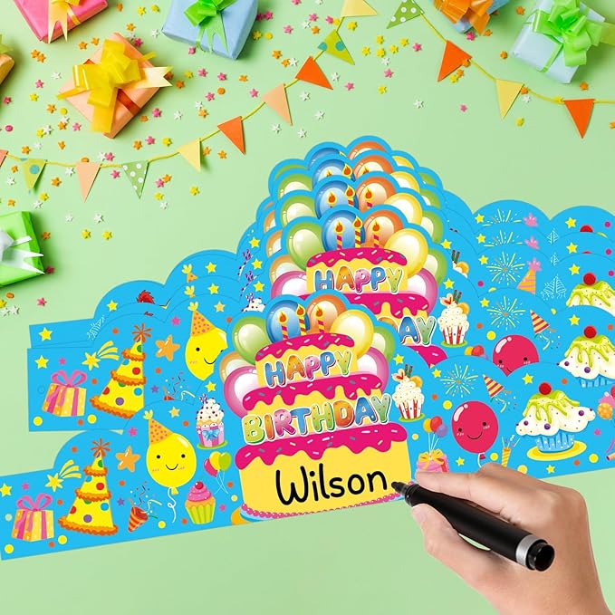 Pack of 36 Birthday Crowns for Kids - Image 3