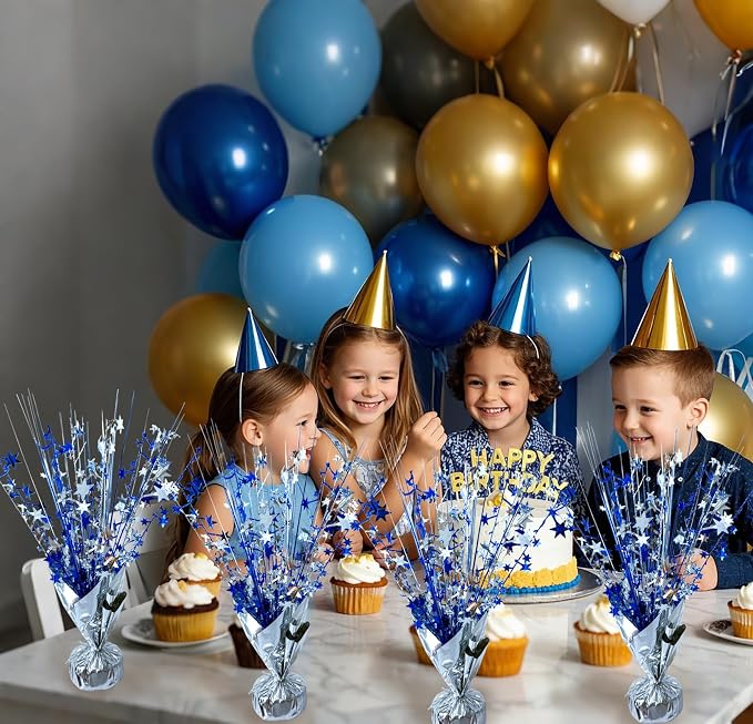 Graduation Table Centerpiece Party Decoration Foil Spray Centerpiece | Star - Image 2