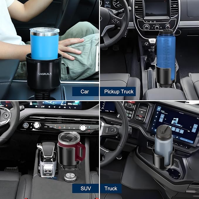 Quick-Install Car Cup Holder Expander, Space-Saving Cup Holder - Image 4