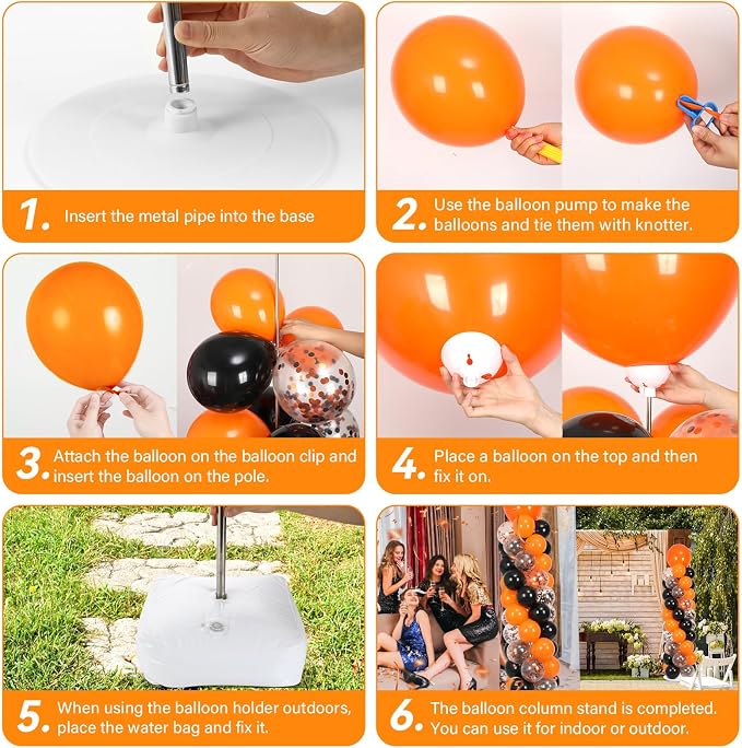 2 Sets Adjustable Balloon Column Stand Kit - Image 4