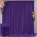 30 ft x 10 ft Wrinkle Free Purple Backdrop Curtain by Outpain