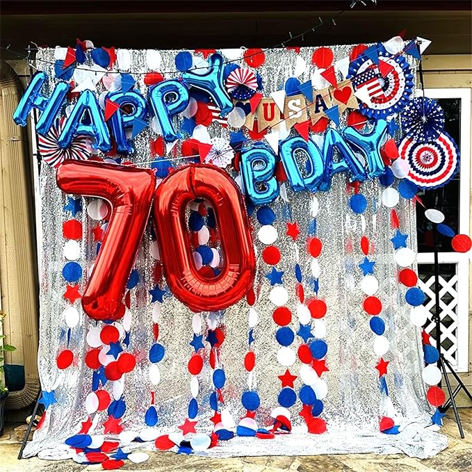Red Large Number Balloons, 40 Inch Foil 0-9 Set Number Balloon - Image 5