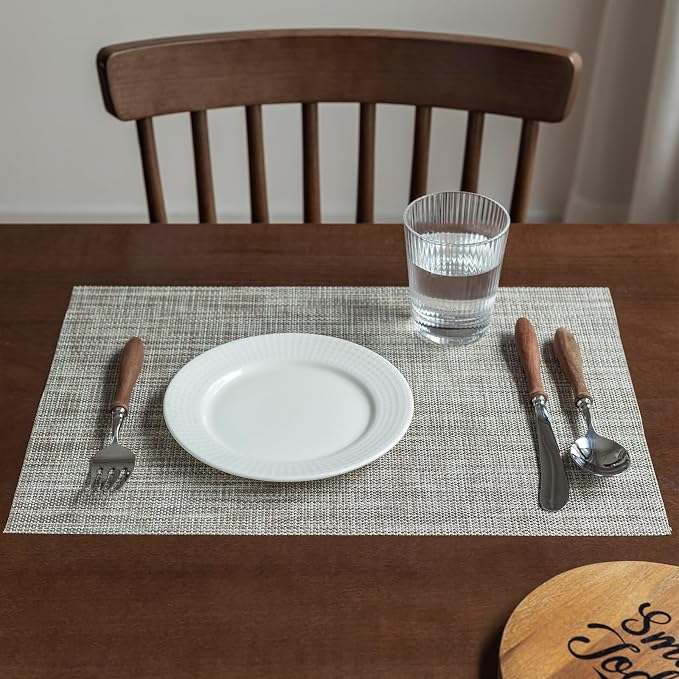 LEXMORE PlaceMats Set of 12 Vinyl/Plastic Woven Place Mats - Image 7