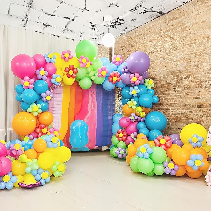 HILAVO Magic Balloon Garland 161 Pcs Assorted Colors Latex Balloons Arch Kit - Image 4