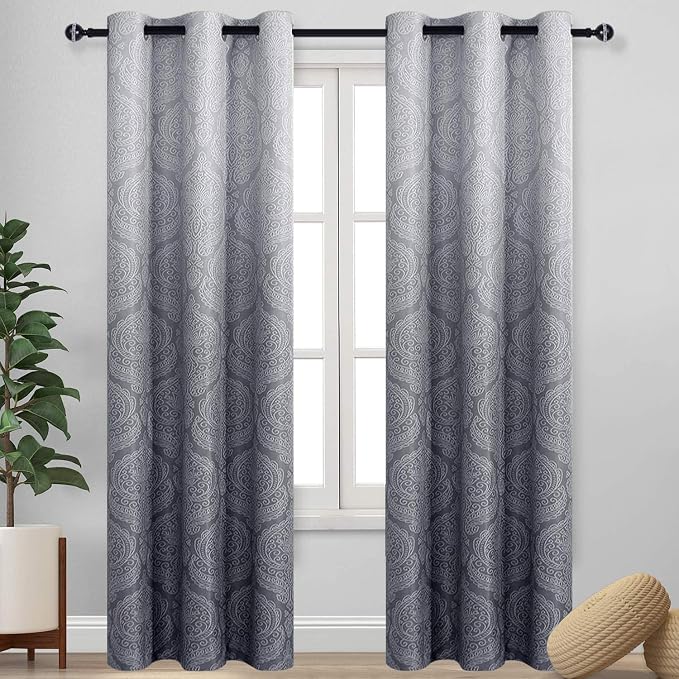 DWCN Ombre Blackout Curtains for Bedroom by DWCN