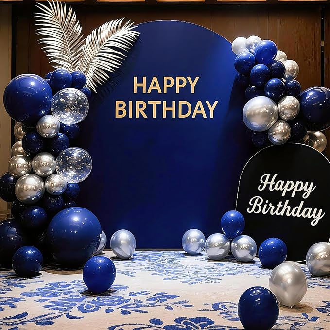 Navy Blue Balloons 100 Pack 12 Inch Dark Blue Thick Latex Party Balloons - Image 3