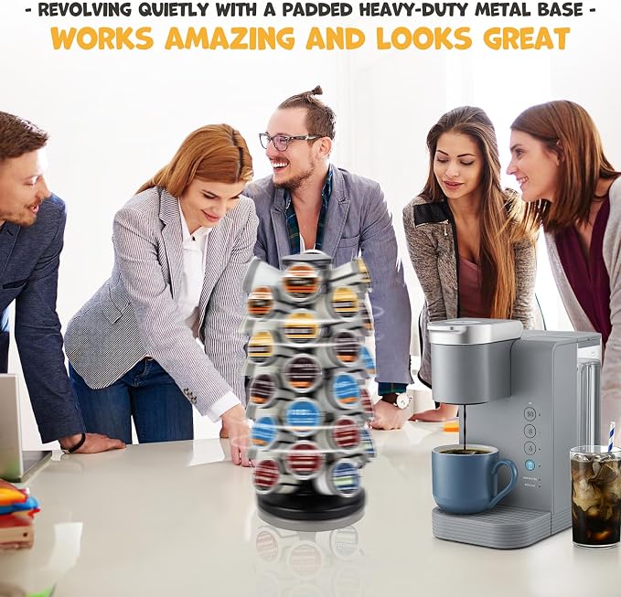 K Cup Holder-Coffee Pods Holder Storage Organizer Stand 40 Pods Capacity | K - Image 5