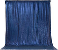 PartyDelight Navy Blue Sequin Backdrop Curtains 6x8ft | Sparkly 3mm sequins by PartyDelight