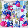 Royal Blue Hot Pink Balloon Arch Garland Kit by Cledeco