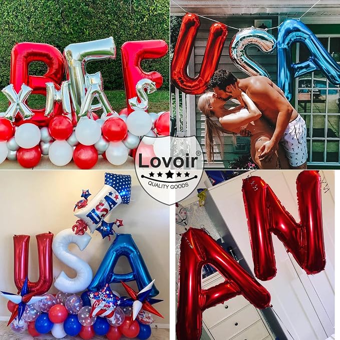 Lovoir 40 Inch Large Red Letter G Balloons Big Size Jumbo Mylar Foil Helium - Image 7