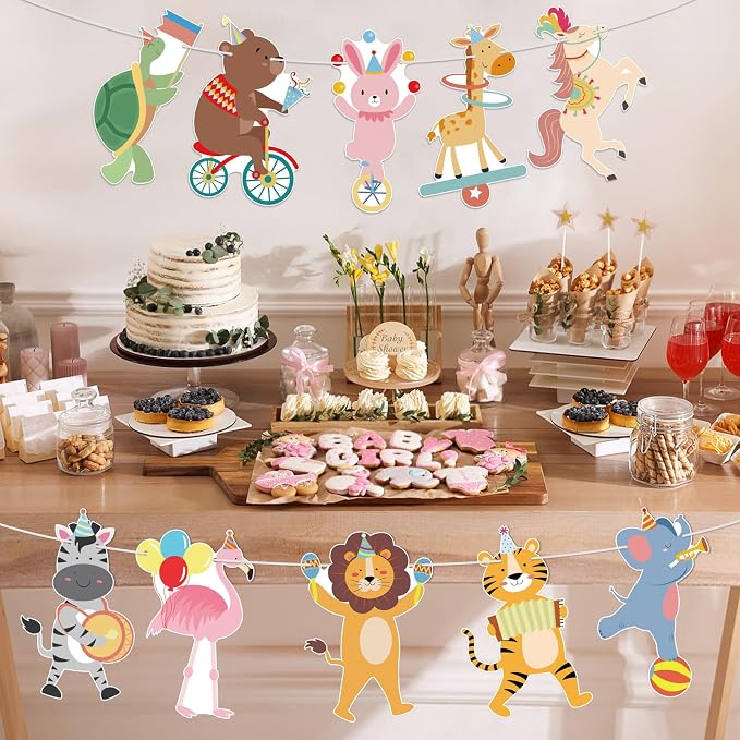 Party Animals Banner Animals Birthday Party Decorations Circus Animals - Image 8