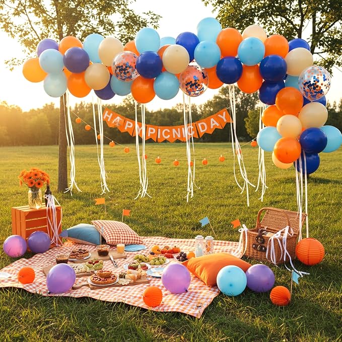 RUBFAC Blue and Orange Balloons Kit, 2026 Graduation Party Balloon - Image 5