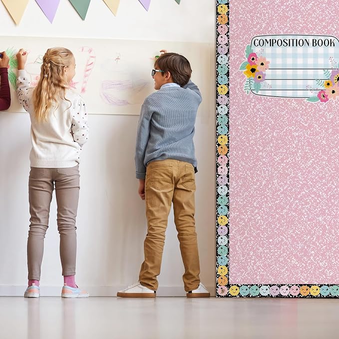 HunnmingRe Composition Notebook Banner Door Decor Back to School Party Supplies - Image 3
