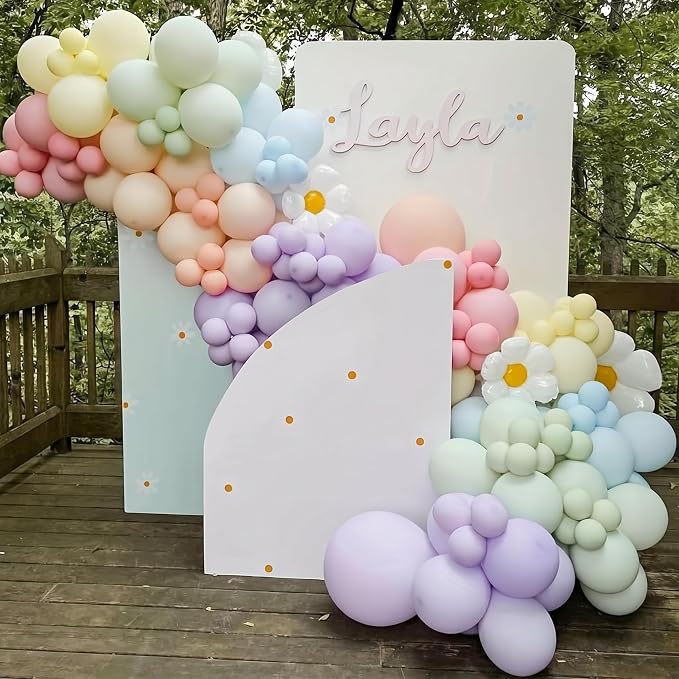 Pastel Balloons Macaron 12 Inch Pink Blue Green Purple Orange Yellow Latex - Image 8
