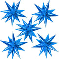 60 Pcs Star Balloons Explosion 12 Point Foil Cone Balloons Magic Balloon Large by TOTAFAM